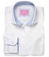 BK587 2361 Brook Taverner Ladies Mirabel Long Sleeve Stretch Oxford Shirt White colour image